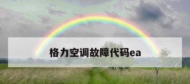 格力空调故障代码E2、E3、E4、E5详解（了解格力空调故障代码E2）