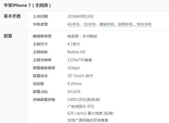 iPhone7和6的参数对比？哪款更值得购买？